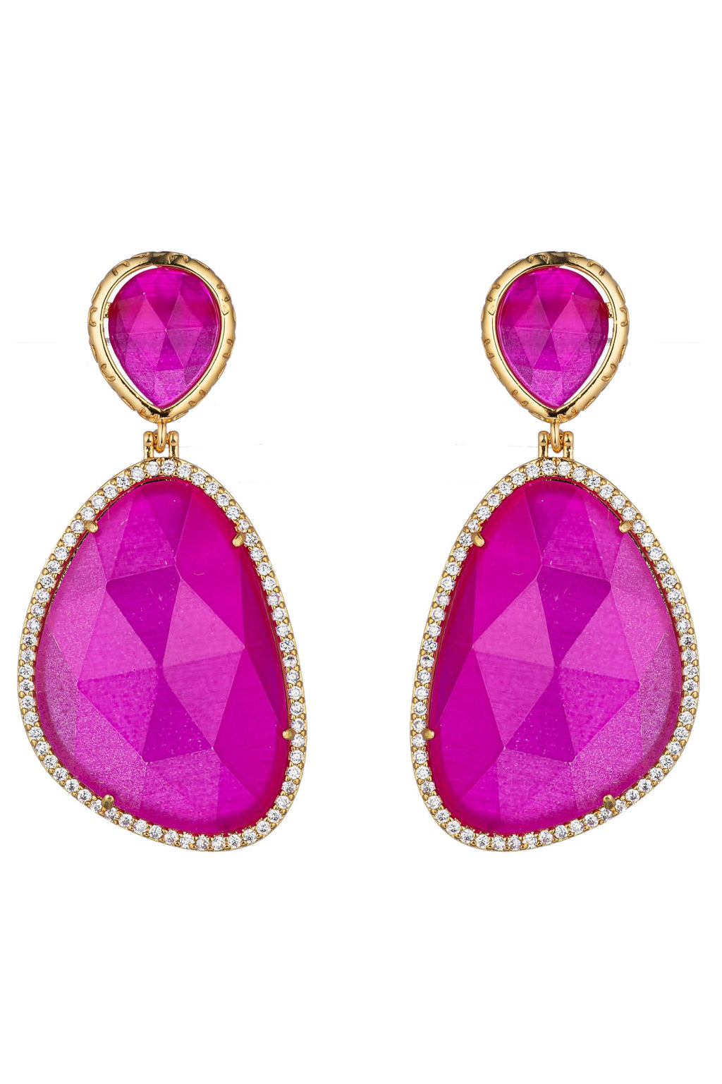 Anya Purple Drop Earrings