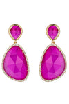 Anya Purple Drop Earrings