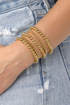 Emma Beaded Bracelet Set - Gold