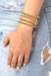 Sophia Beaded Bracelet Set - Gold