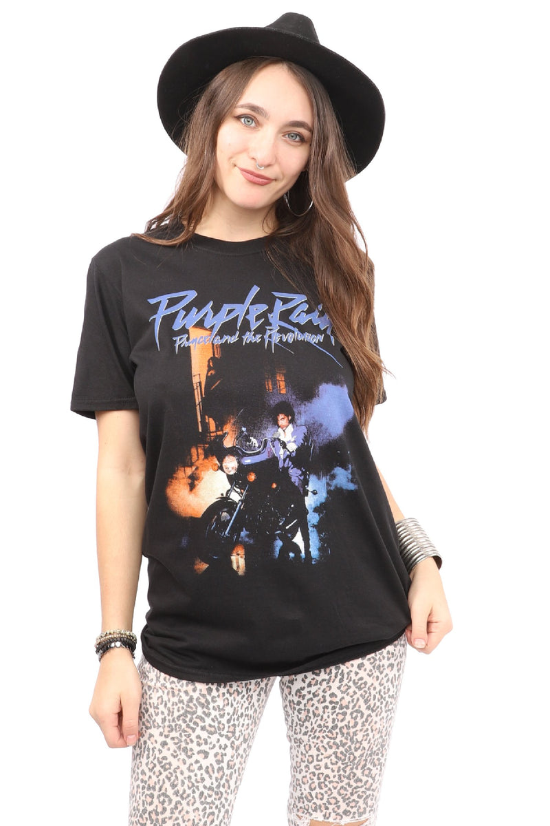 Prince T-Shirt - Purple Rain - Black