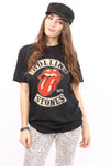 Rolling Stones T-Shirt - Tour '78 Tongue Logo - Black