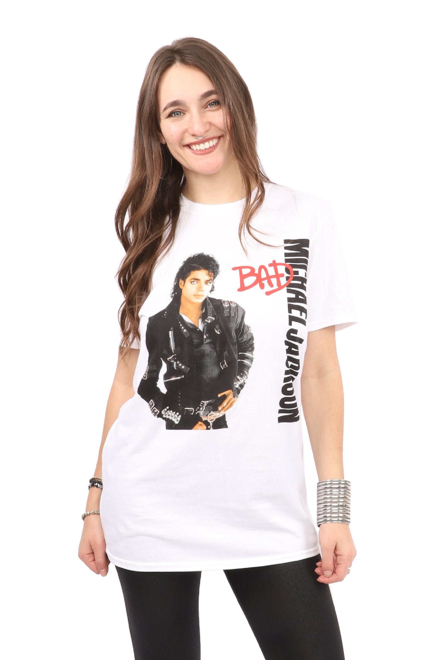 Michael Jackson T-Shirt - Bad - White – Eye Candy Los Angeles