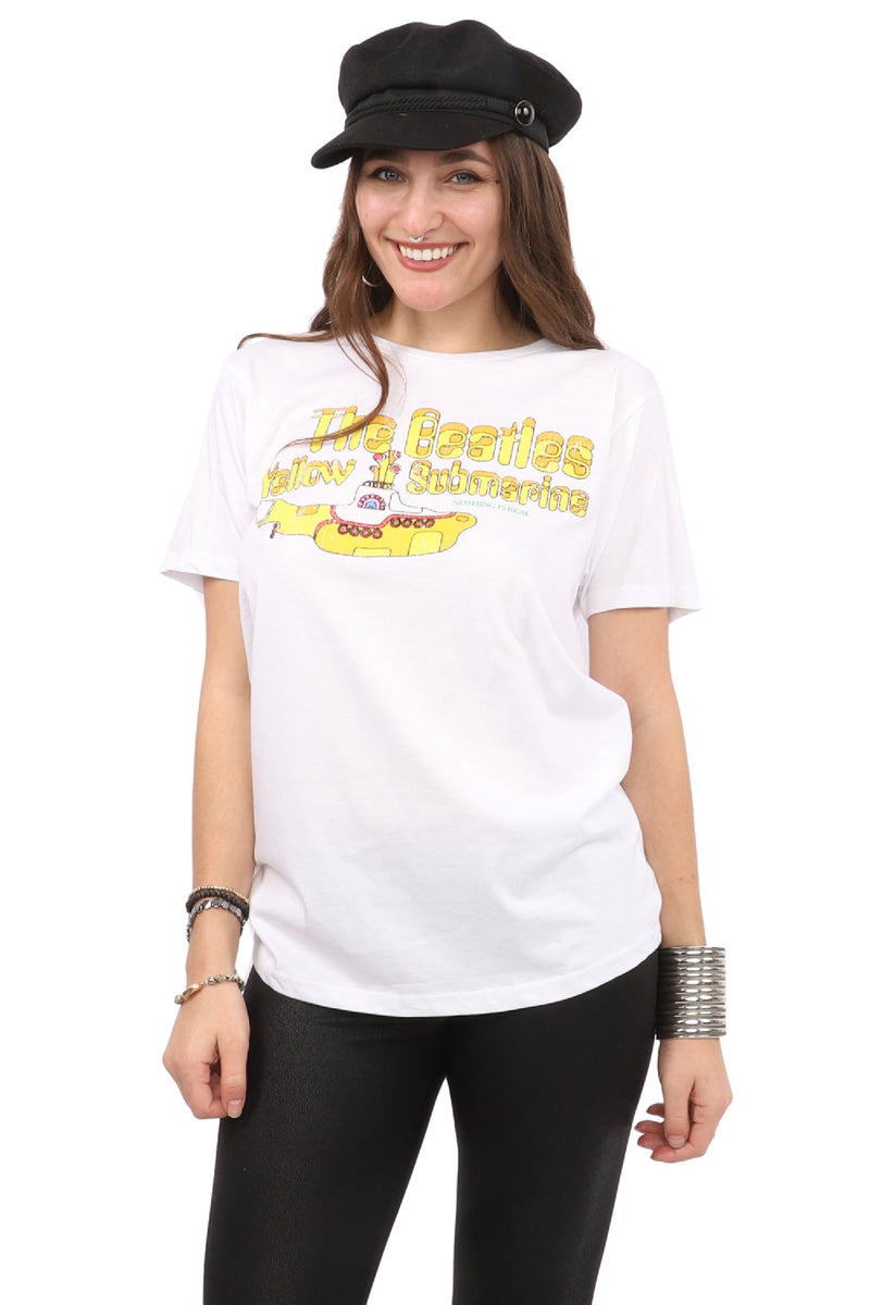 The Beatles T-Shirt - Yellow Submarine - White