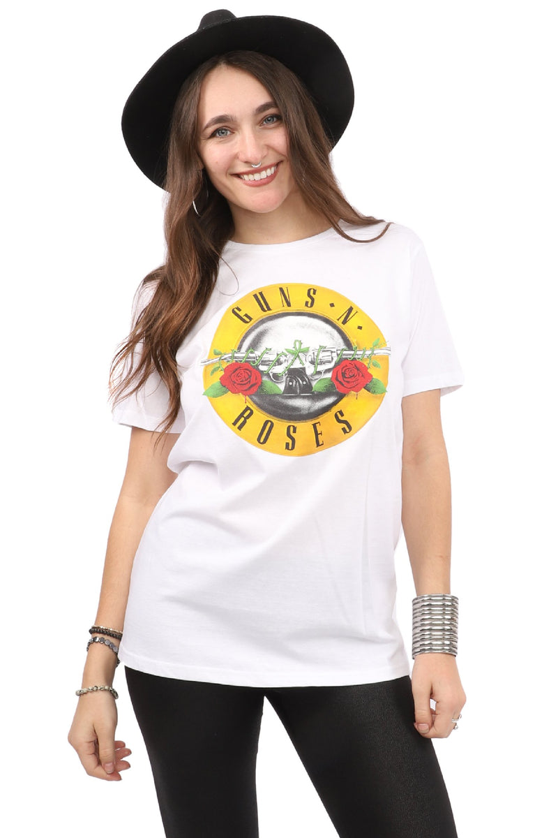 Guns 'N' Roses T-Shirt - Logo - White