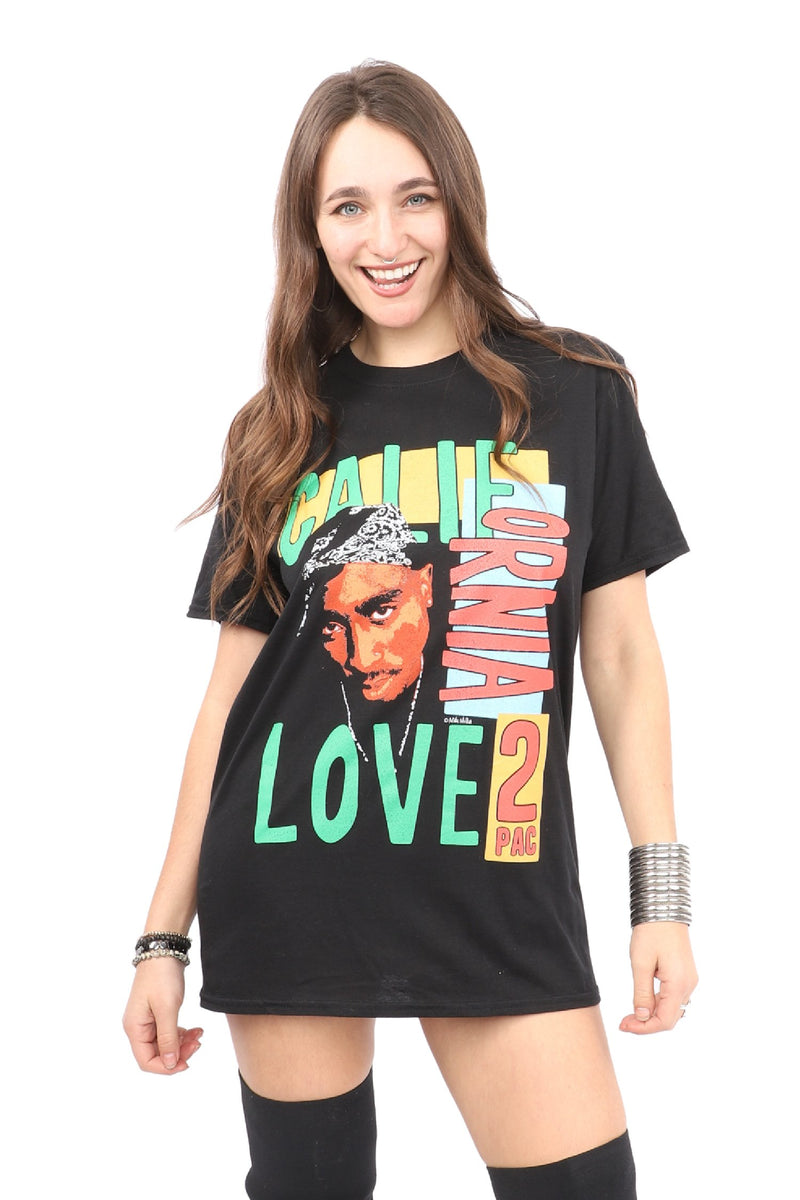 Tupac T-Shirt- California Love - Black