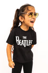 Kid's The Beatles T-Shirt - Logo - Black (Boys and Girls)