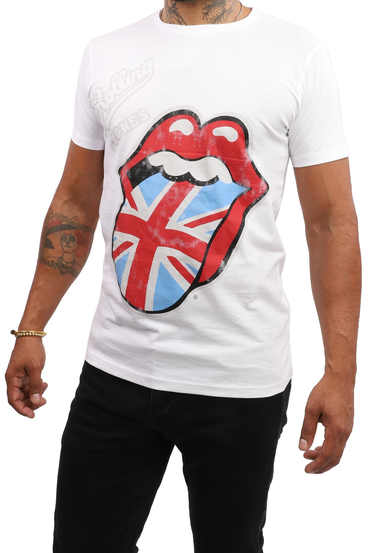 Rolling Stones T-Shirt - UK Tongue - White