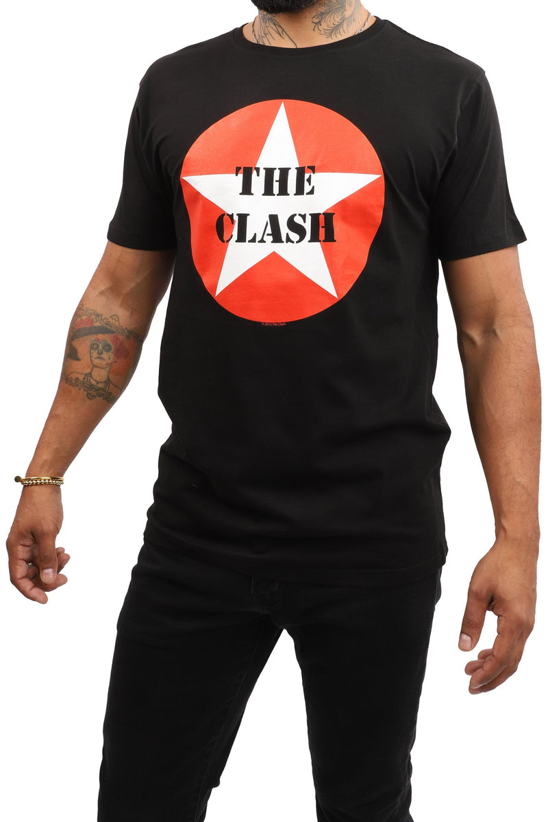 The Clash Star T-Shirt - Logo - Black