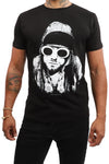 Kurt Cobain T-Shirt - Glasses - Black