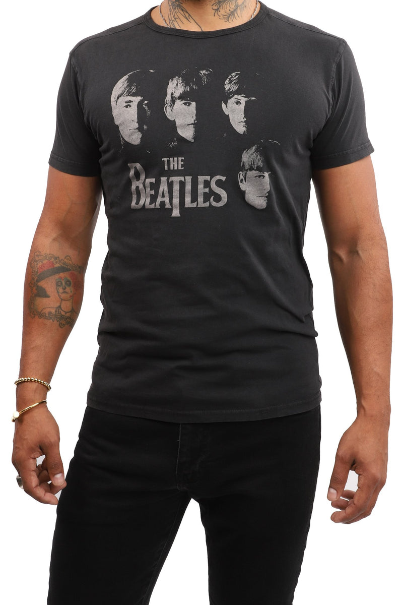 The Beatles T-Shirt - Faces - Black