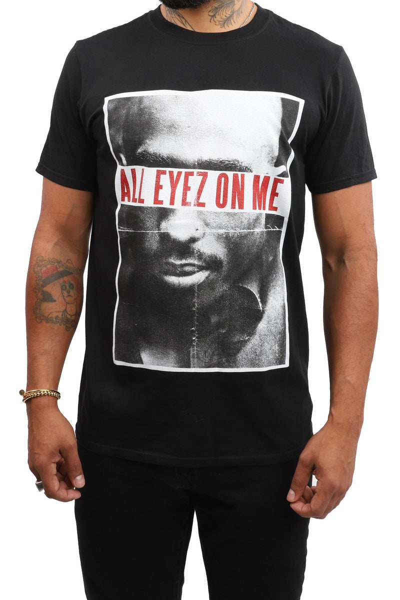 Tupac T-Shirt - All Eyez On Me - Black