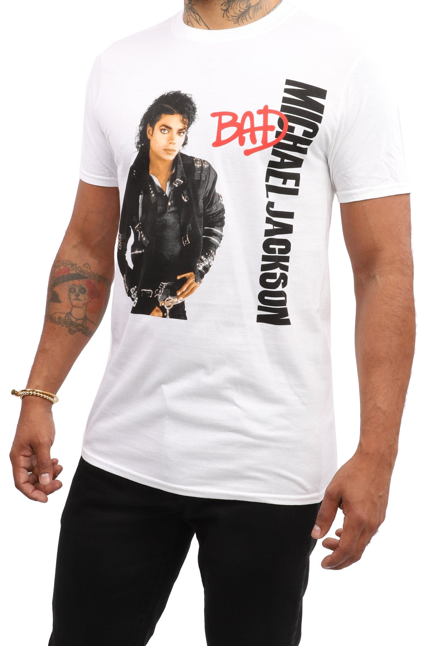 Michael Jackson T-Shirt - Bad - White – Eye Candy Los Angeles
