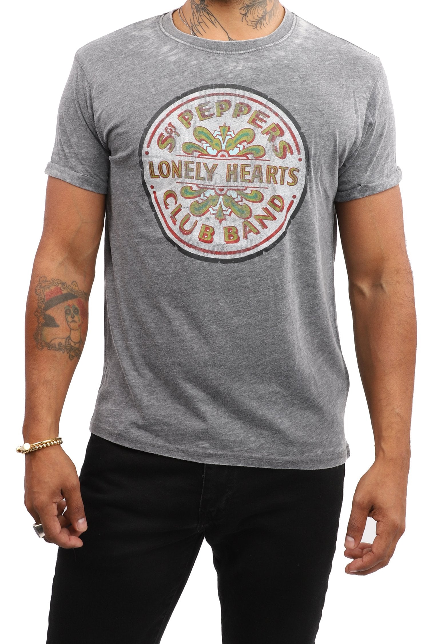The Beatles T-Shirt - Sgt. Pepper Lonely Hearts Club Band - Grey – Eye  Candy Los Angeles