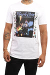 Prince T-Shirt- Purple Rain - White Floral