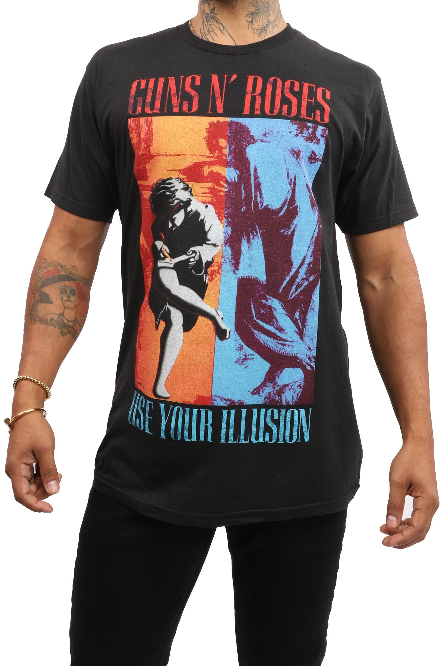 Guns N' Roses Use Your Illusion Skinny Fit T Shirt Guns N' Roses Use Your Illusion Skinny Fit T Shirt