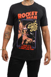 Elton John T-Shirt - Rocket Man - Black