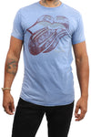 Rolling Stones T-Shirt - Tongue - Blue