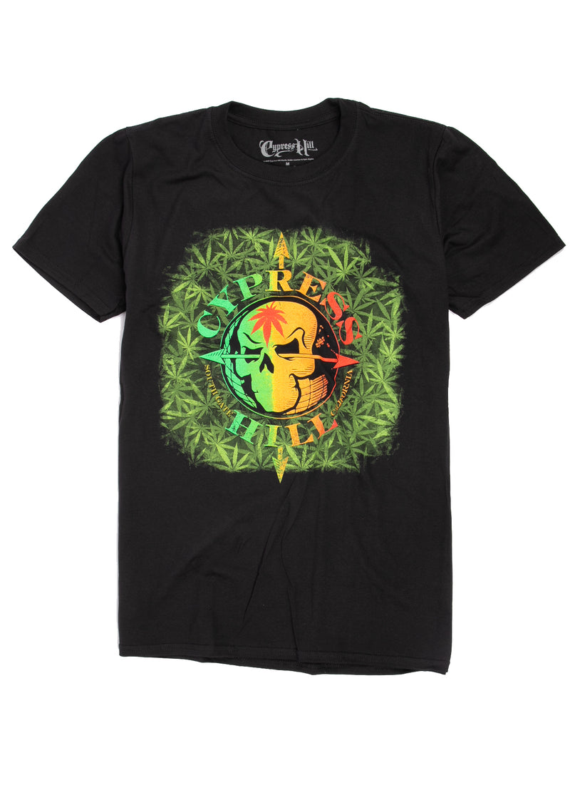 Cypress Hill weed skull t-shirt.