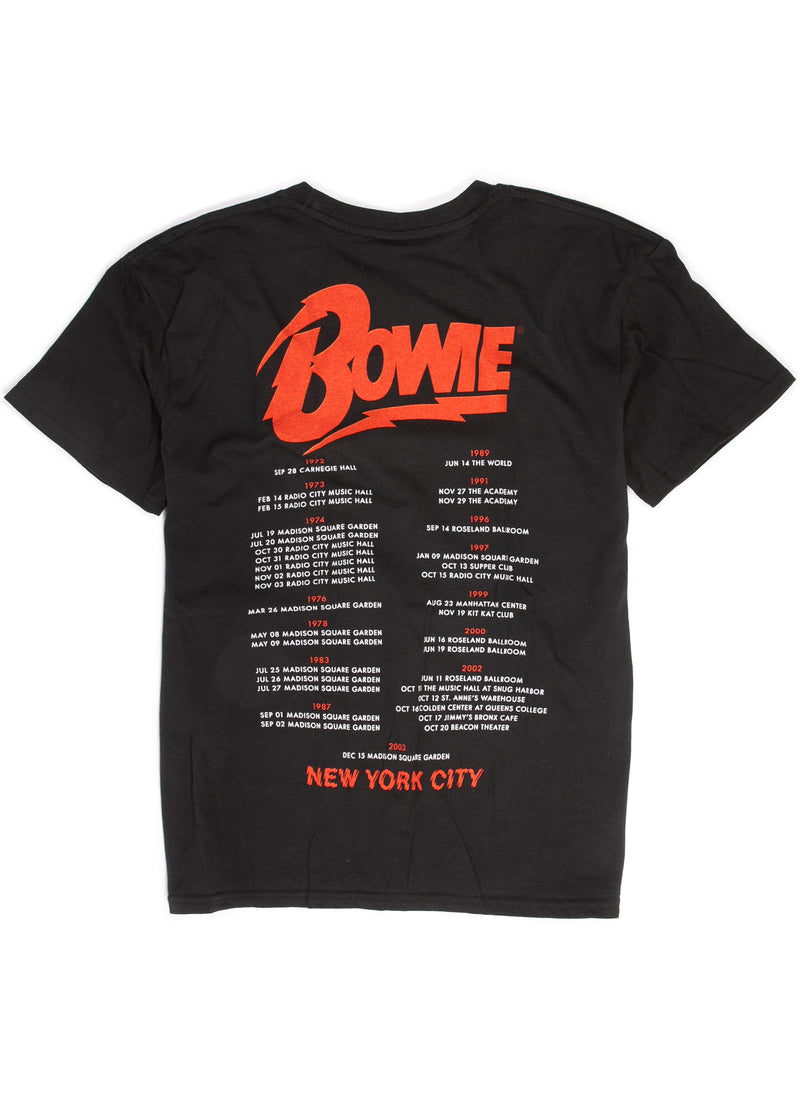 David Bowie T-Shirt - New York City - Black