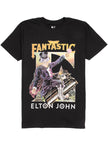 Elton John T-Shirt - Captain fantastic and the brown dirt cowboy - Black
