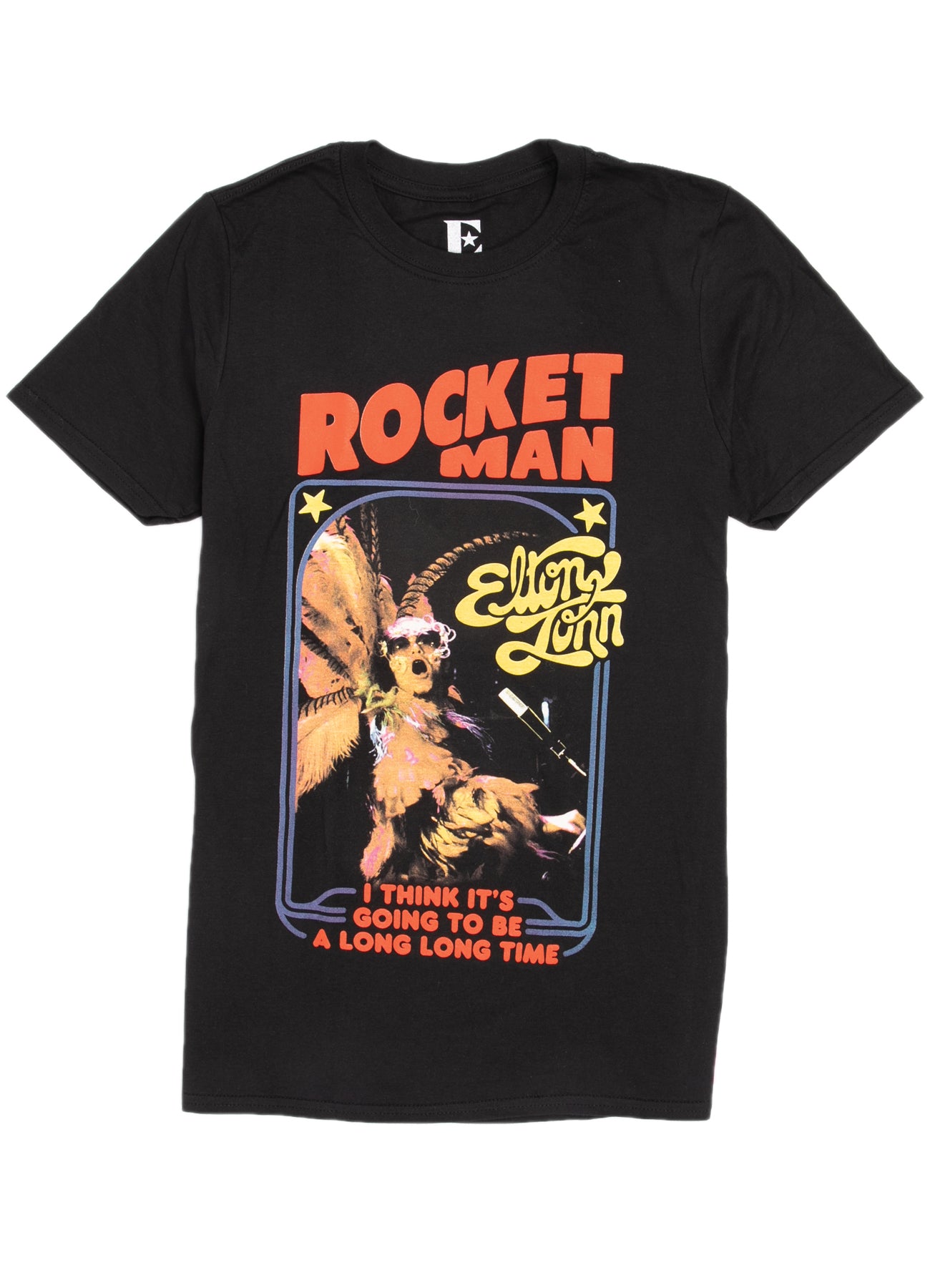 Elton John T-Shirt - Rocket Man - Black – Eye Candy Los Angeles