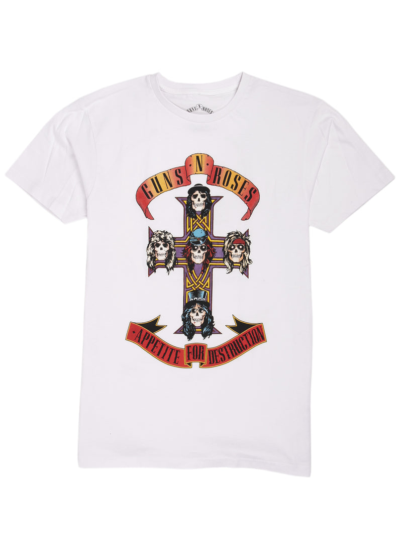 Guns 'N' Roses T-Shirt - Appetite for Destruction - White
