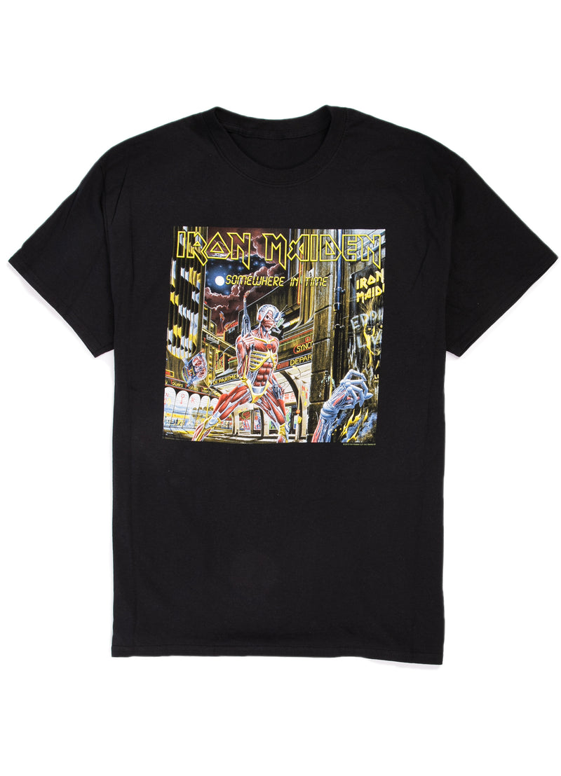 Iron Maiden "Somewhere In Time" album cover art t-shirt.