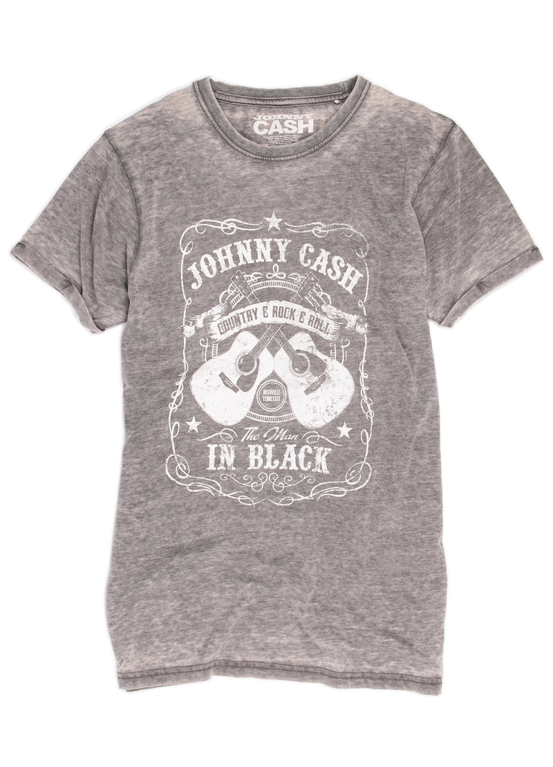 Johnny Cash "The Man in Black" t-shirt.