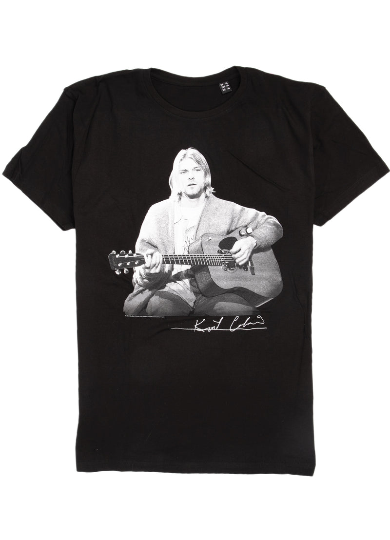 Kurt Cobain T-Shirt - Guitar - Black