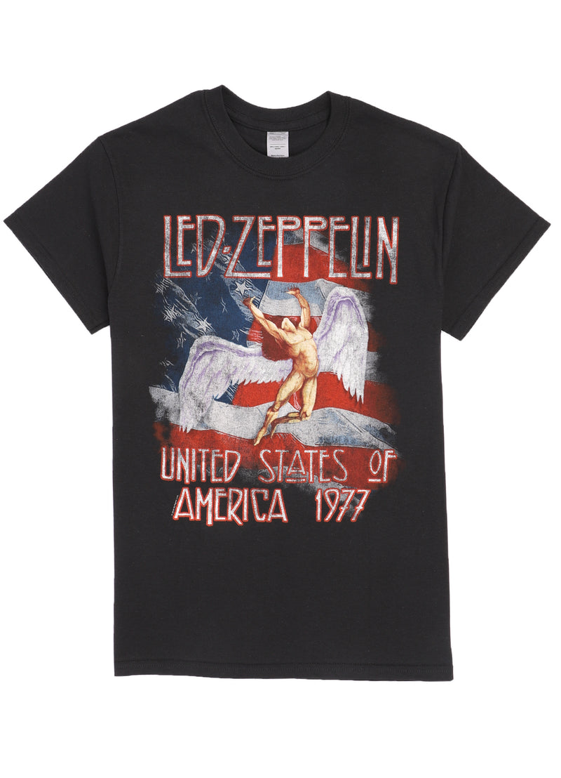 Led Zeppelin T-Shirt - U.S. 1977 - Black