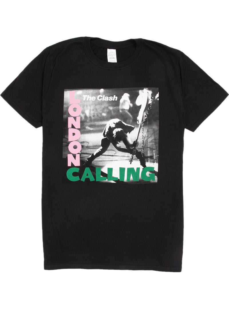 The Clash T-Shirt - London Calling - Black (Pink/Green)
