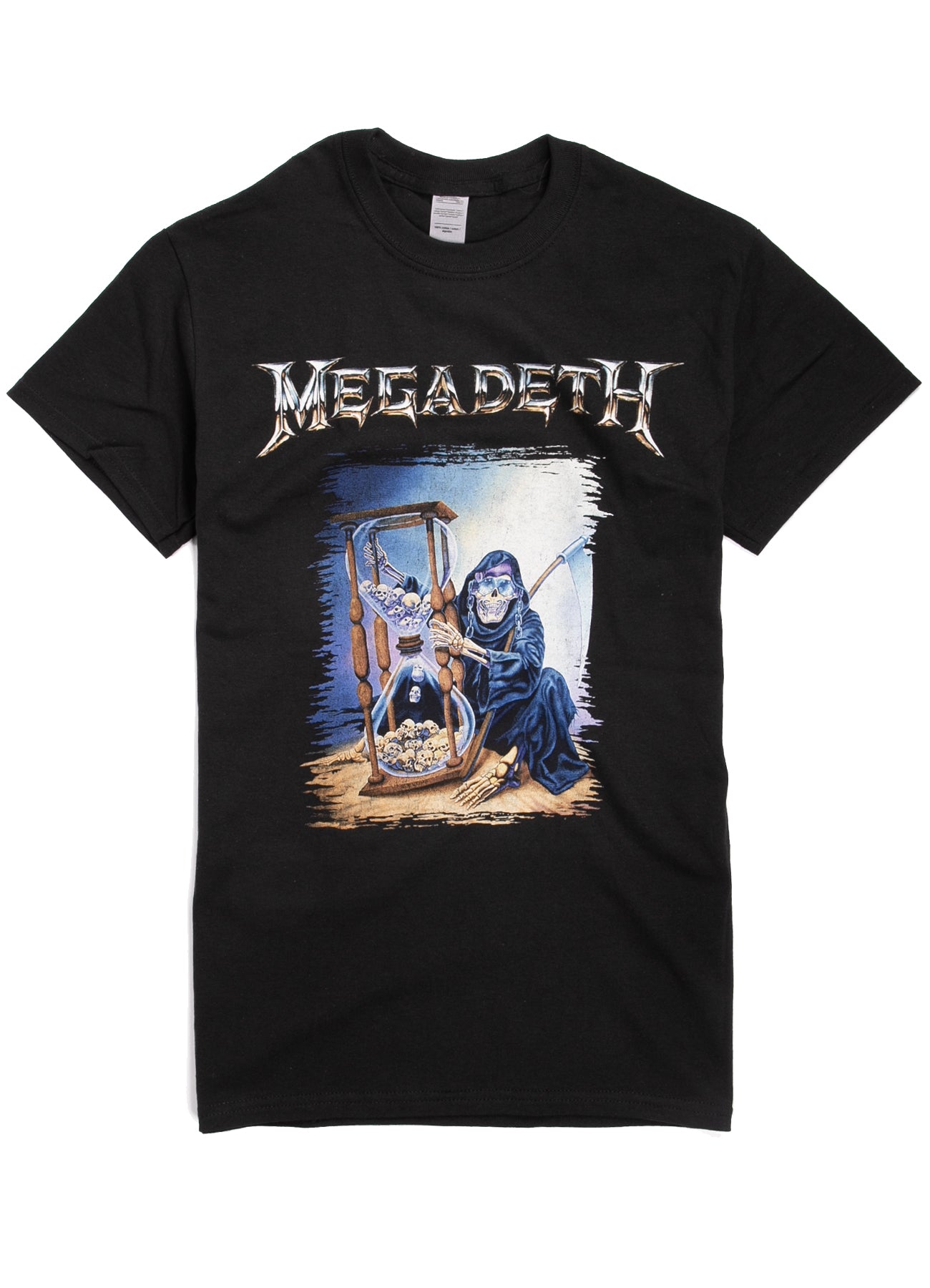 Megadeth T-Shirt - Countdown Hourglass - Black (Blue)