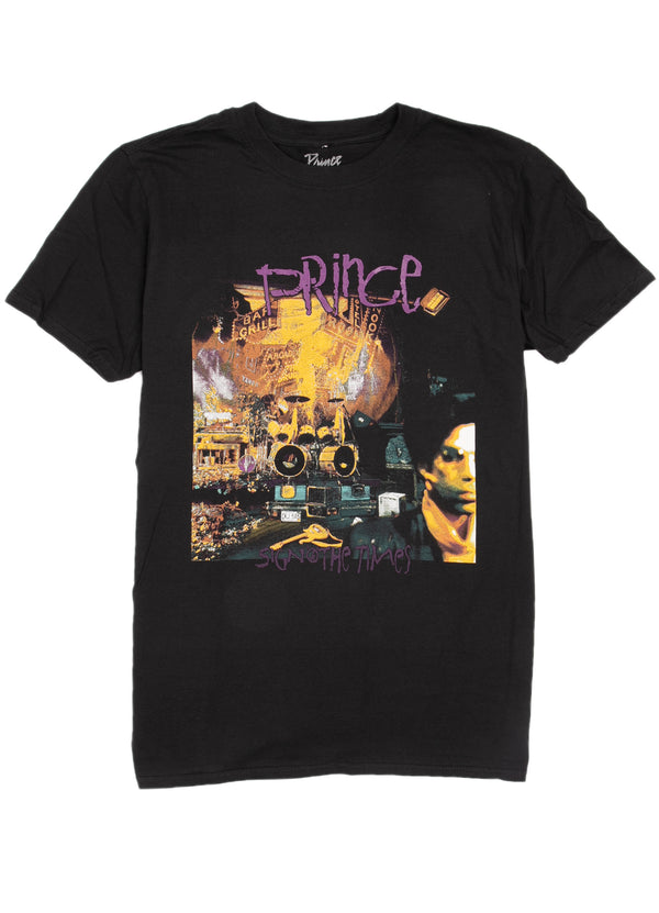 Prince T-Shirt - Sign o' The Times - Black – Eye Candy Los Angeles