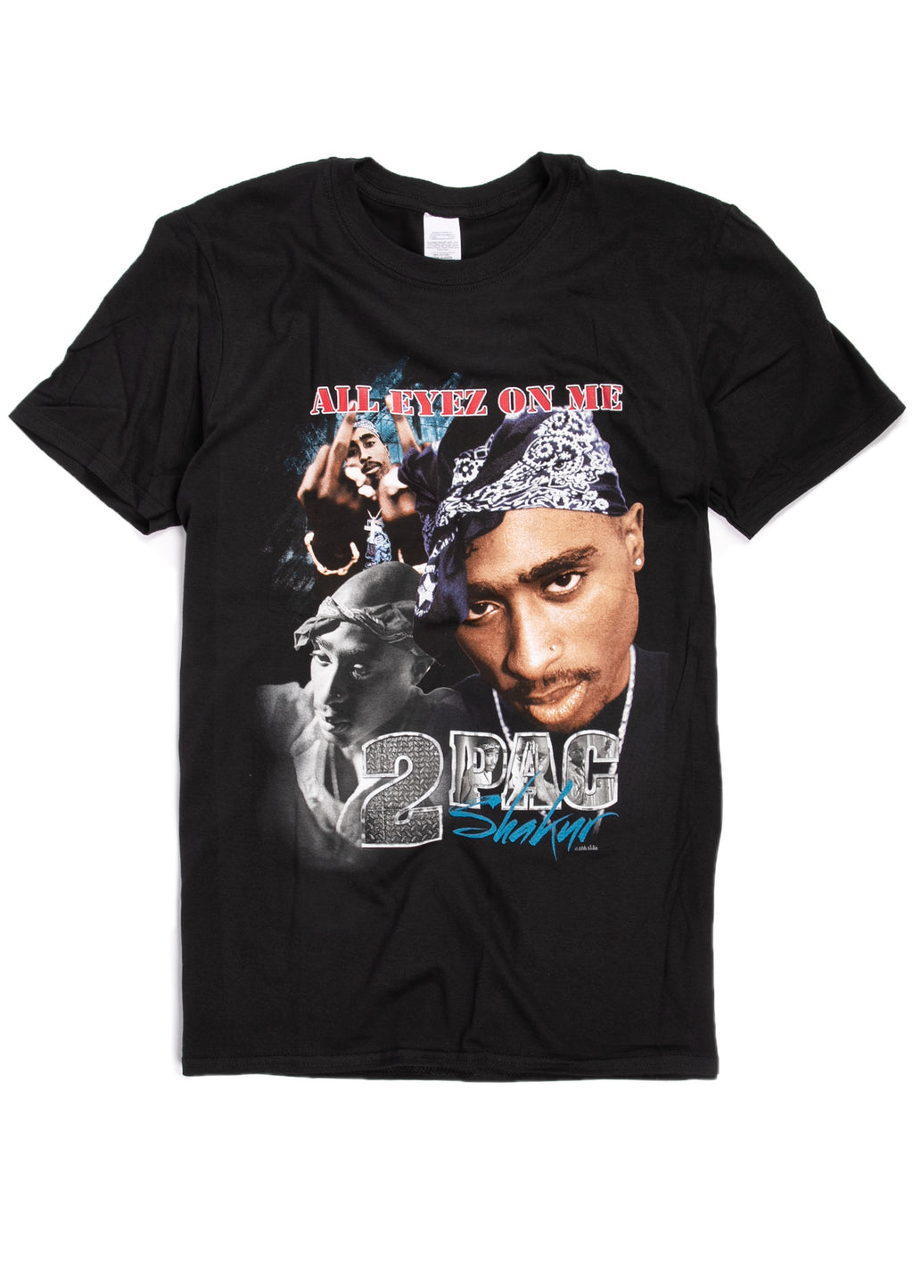 Unisex Tupac T-Shirt - All Eyez On Me Portraits - Black
