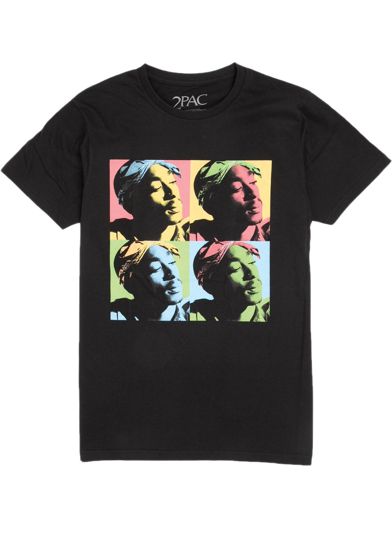 Tupac T-Shirt - 4 Portrait - Black