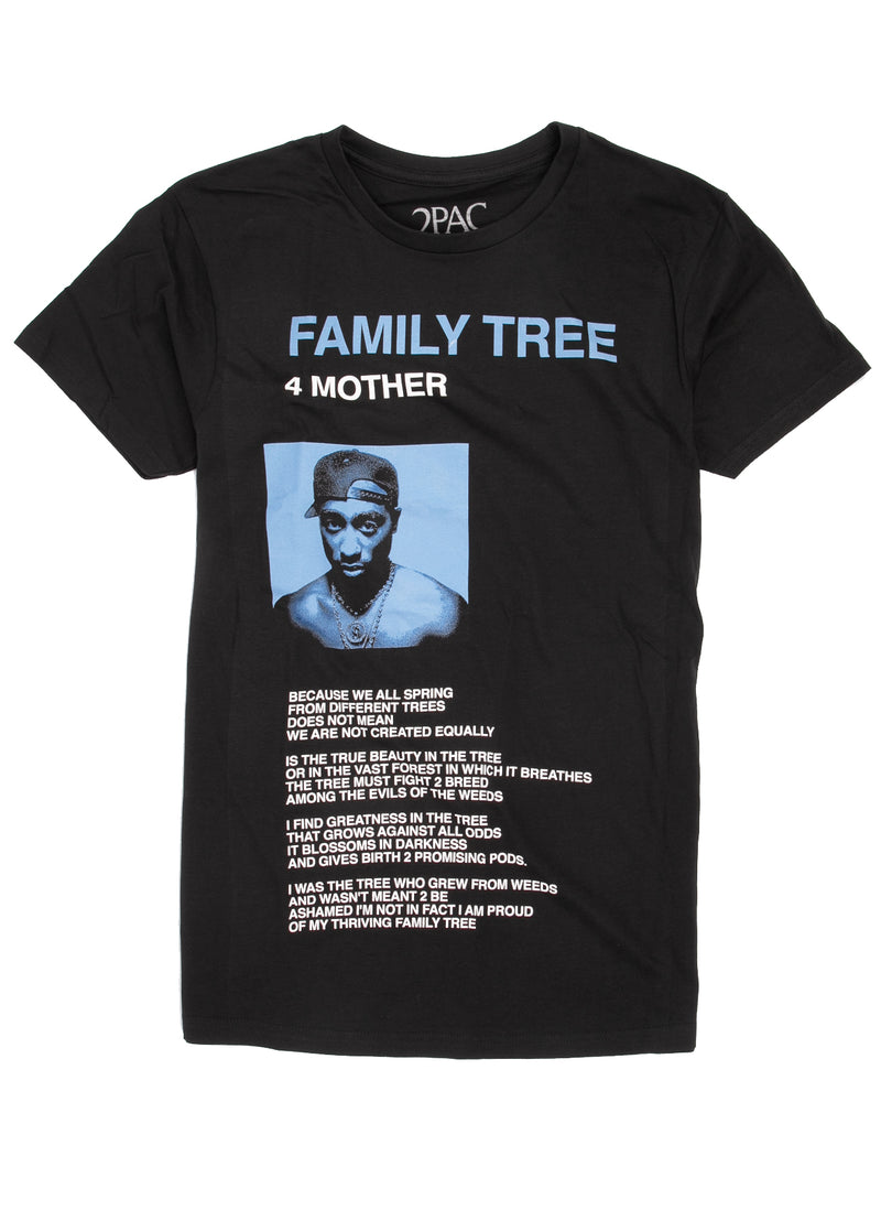 Tupac family tree t-shirt.